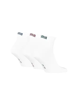 PUMA | Chaussettes de loisirs Quarter Plain, lot de 3 | weiss